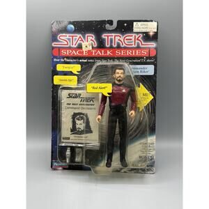 Commander William Riker Action Figure Star Trek Space Talk Series